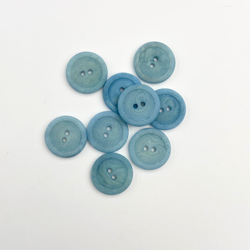Knap - Corozo - Lyseblå - 20,5mm