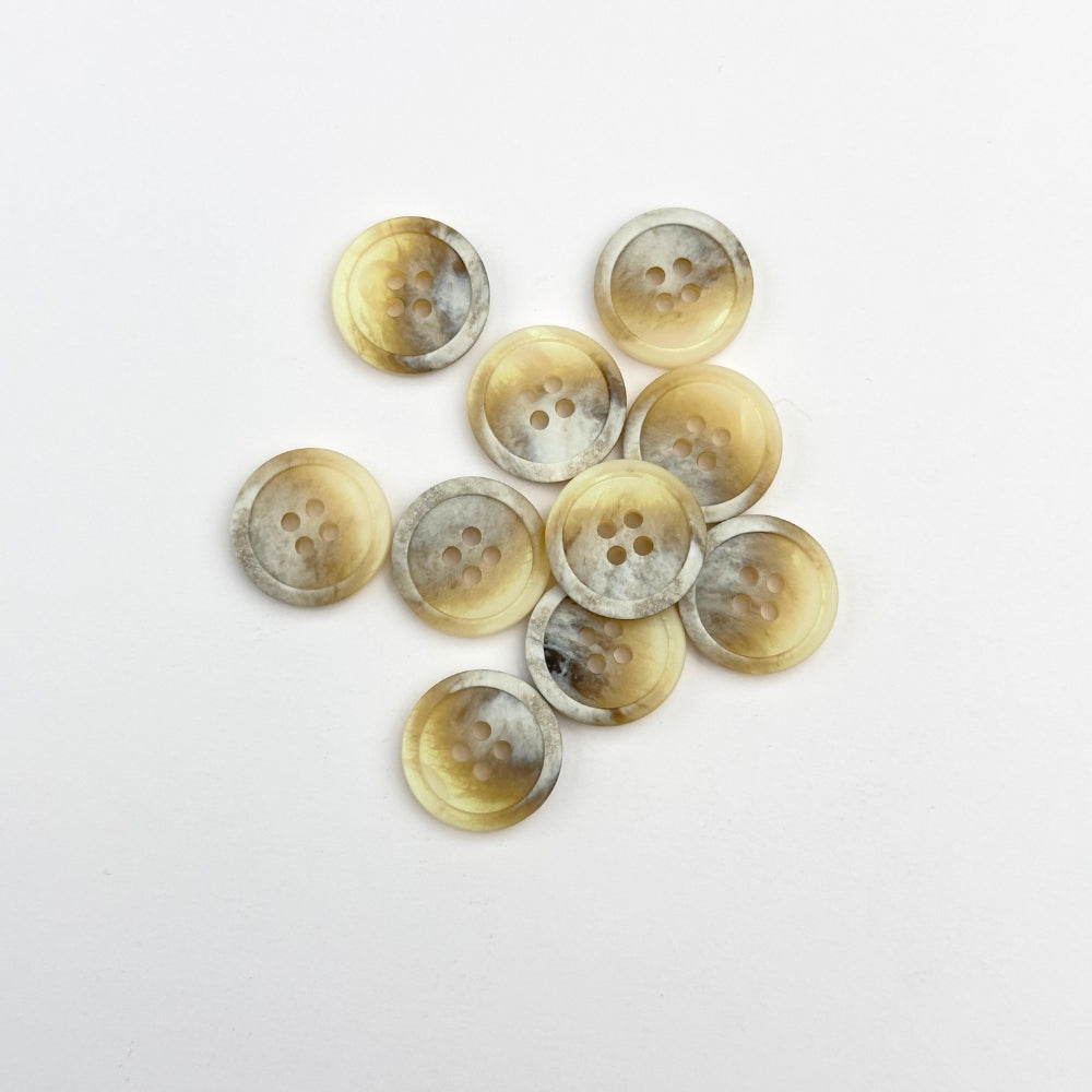 Knap - Meleret Natur - 18 mm