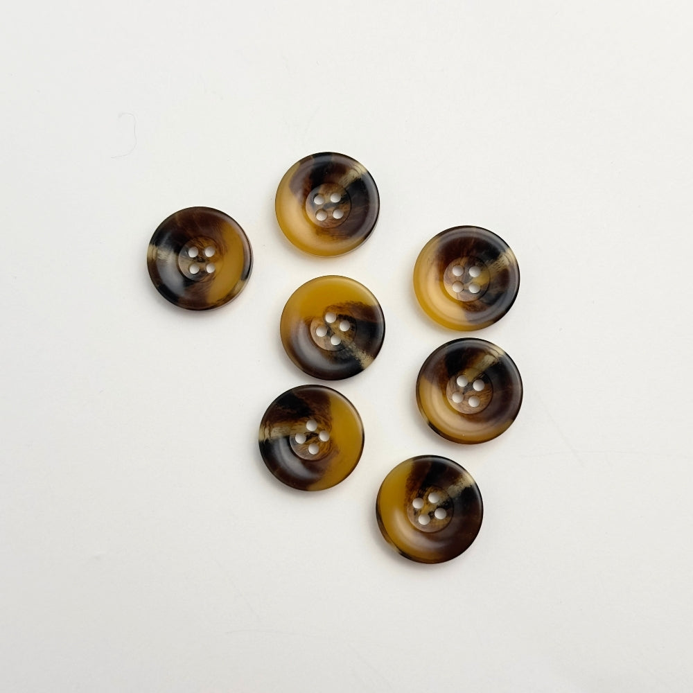 Knap - Tortoise Look - 15 mm