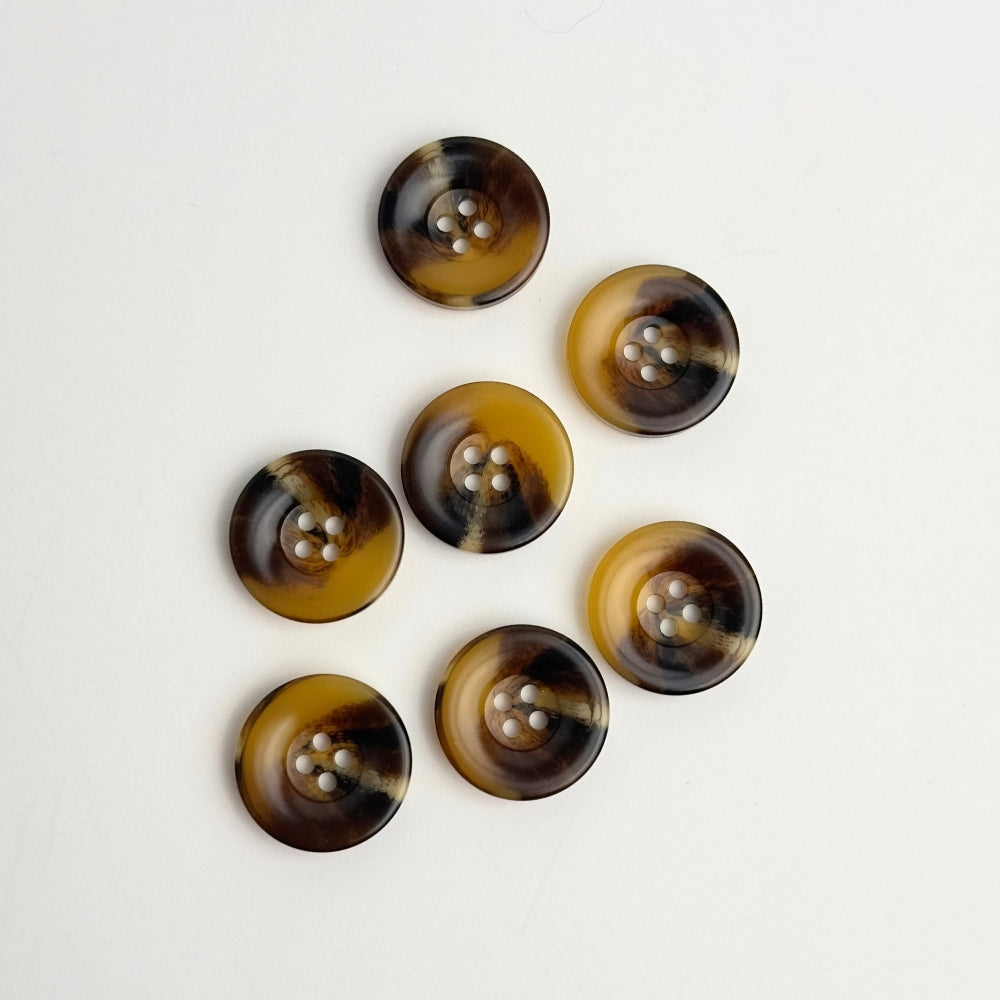 Knap - Tortoise Look - 20,5 mm