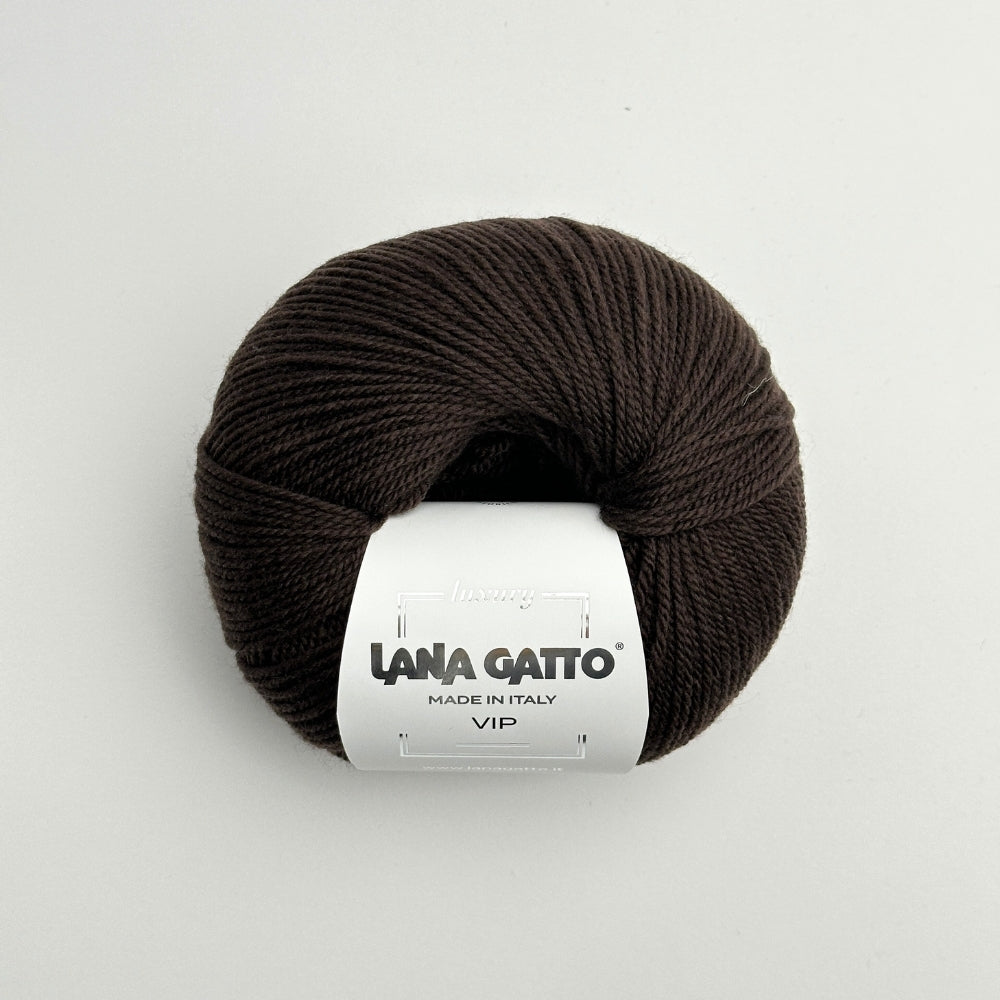VIP - Cashmere/Merino - Black Coffee - 19053