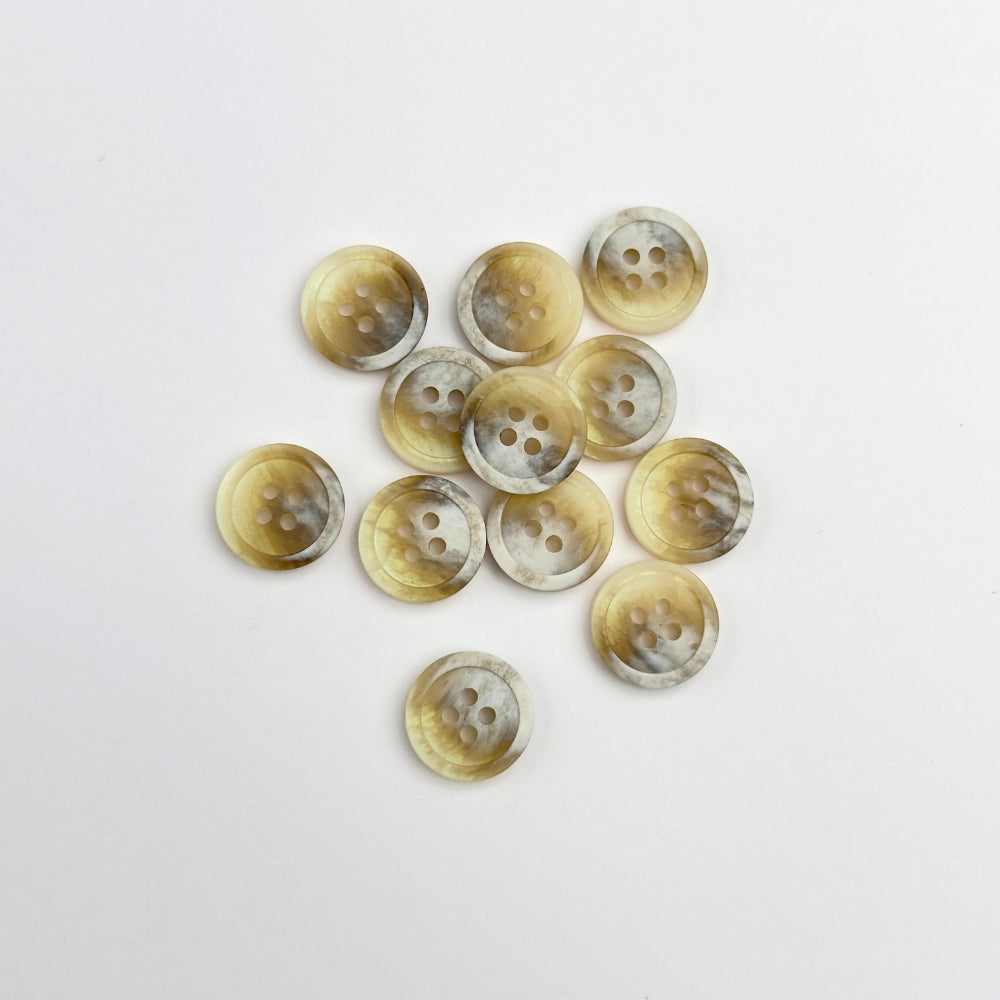 Knap - Meleret Natur - 15 mm