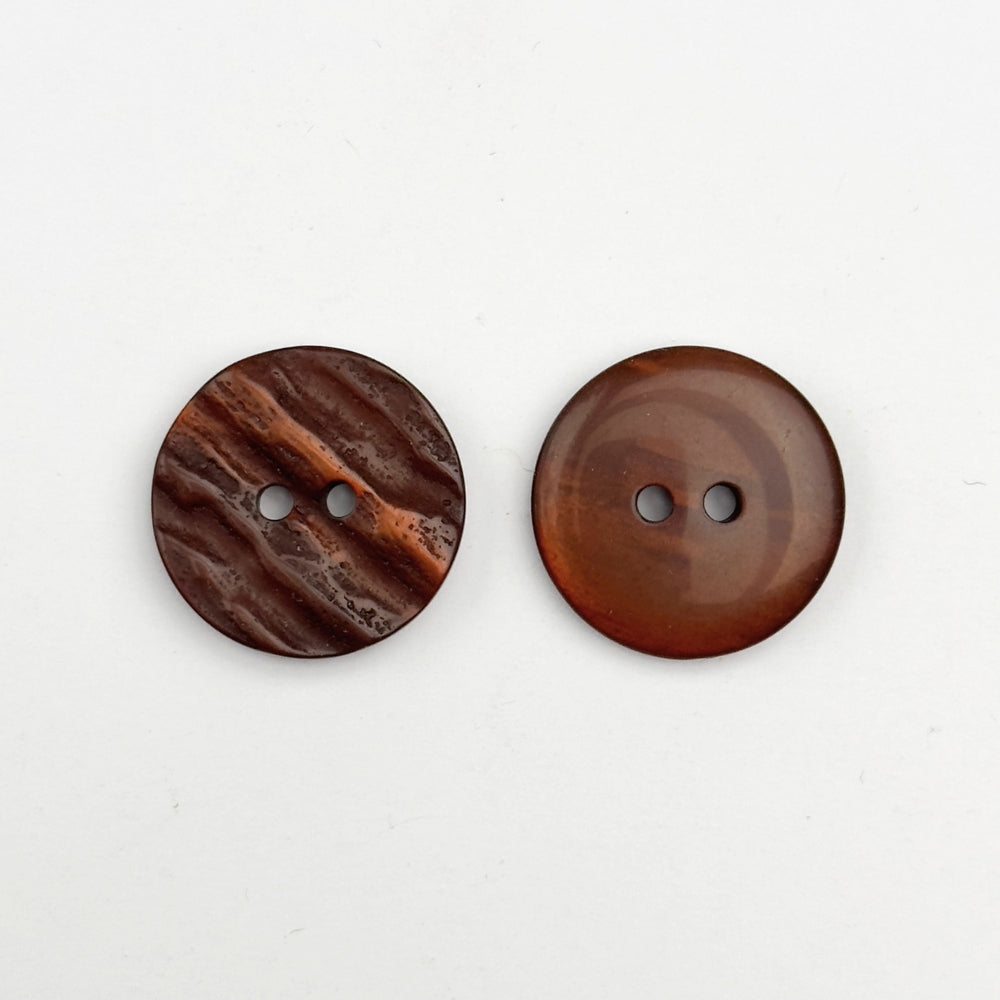Knap - Brun - Struktur - 20 mm