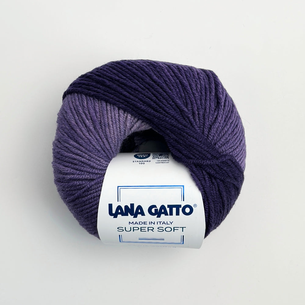 Supersoft Extrafine Merino 100% - Viola Print - 31191