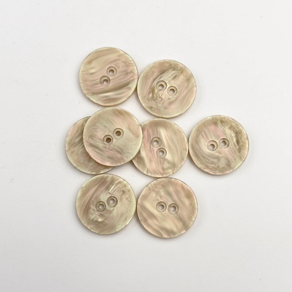 Knap - Plastik - Pearl - 23 mm