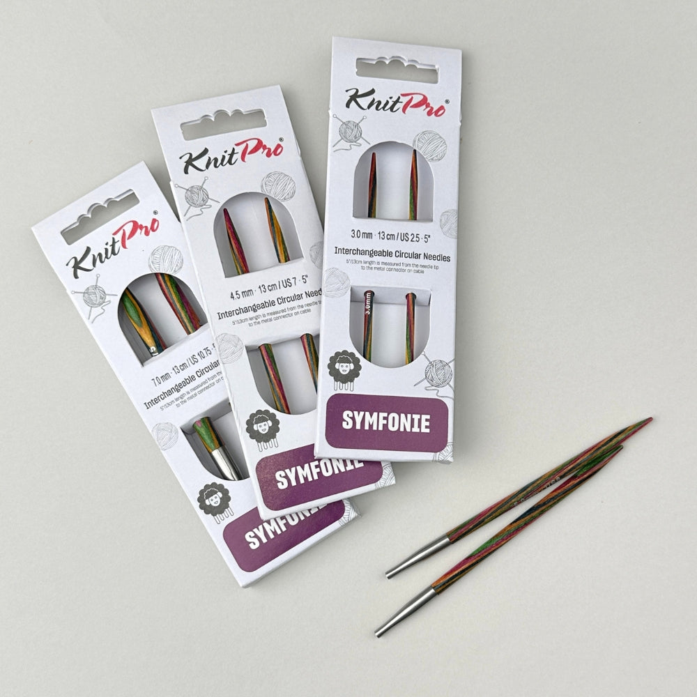 KnitPro Symfonie - Udskiftelige rundpinde - 13 cm (Lang)