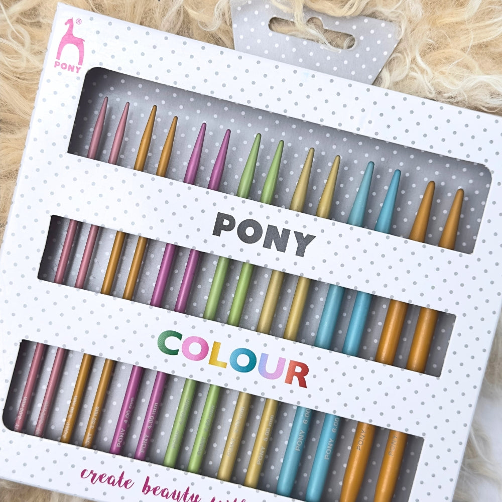 Pony Colour - Udskiftelige rundpindesæt - 3-7 mm - Aluminium