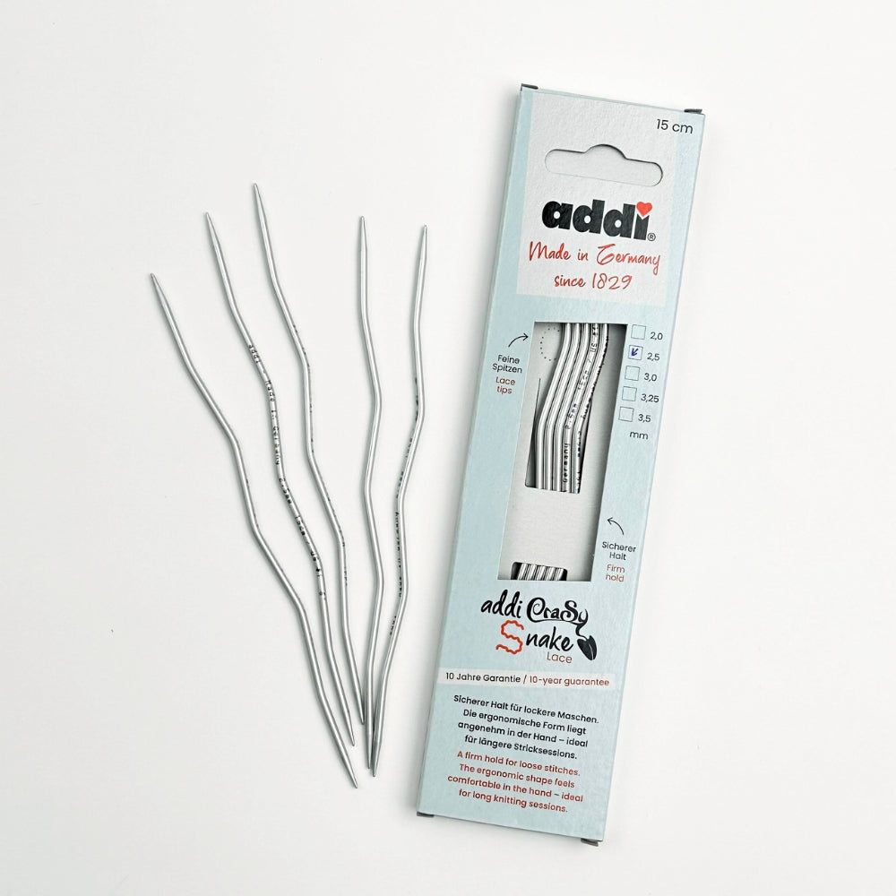 Addi Crasy Snake Lace - Strømpepinde - 15 cm