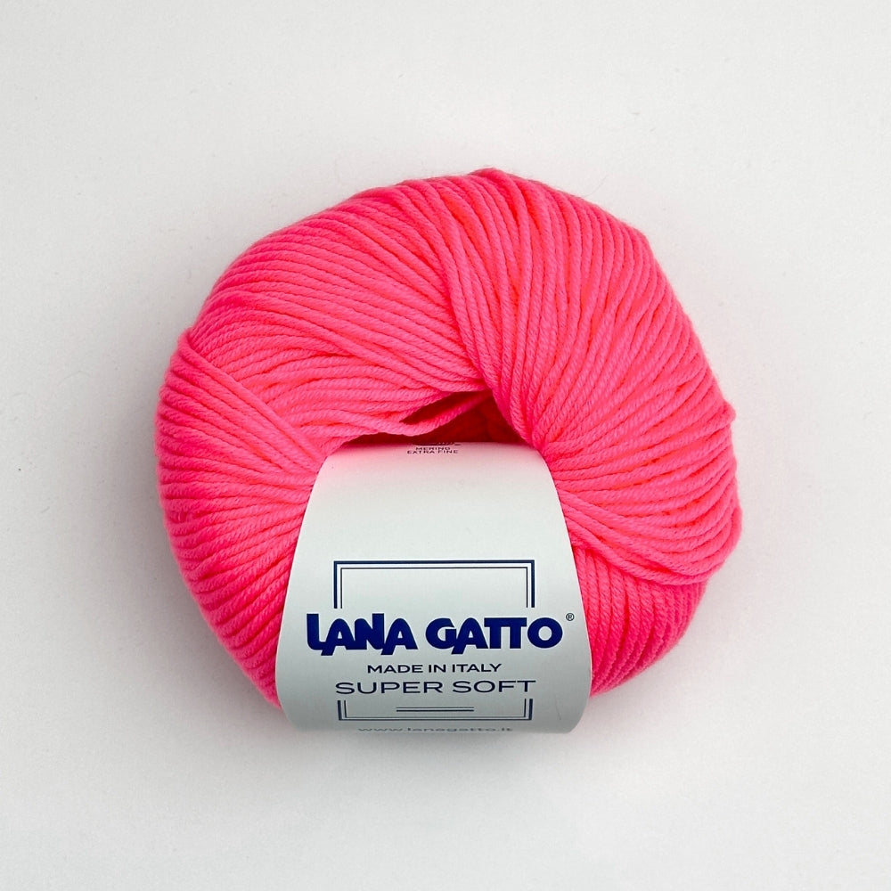 Supersoft Extrafine Merino 100% - Neon Flamingo Pink - A0900