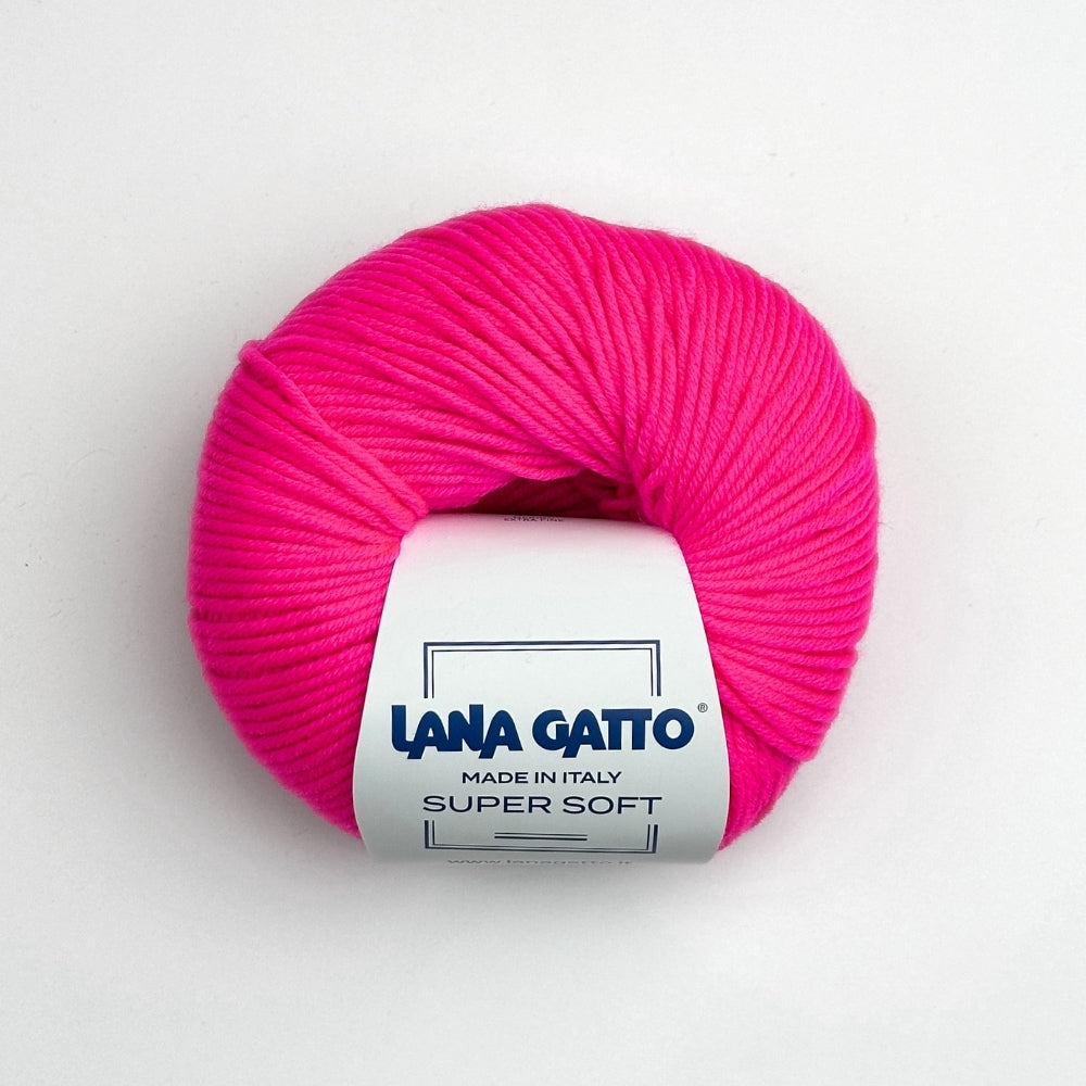 Supersoft Extrafine Merino 100% - Neon Pink - A3088
