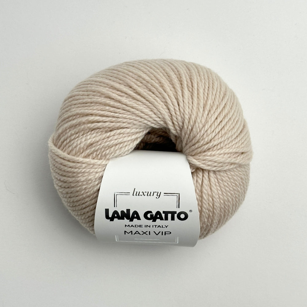 MAXI VIP - Cashmere/Merino - White Sand - A4919