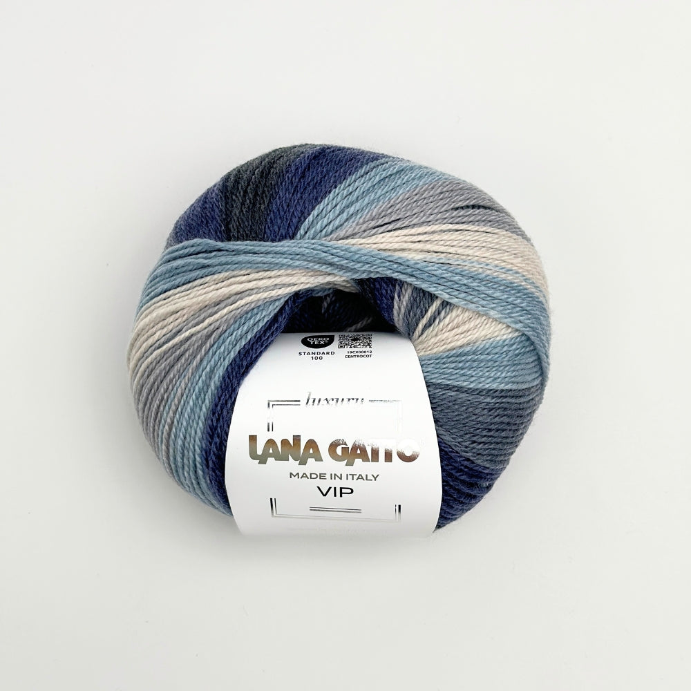 VIP Print - Cashmere/Merino - Glacier - A9672