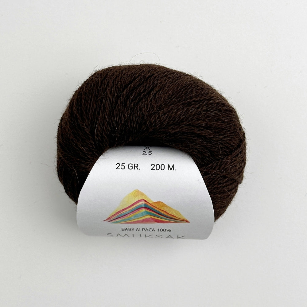 Baby Alpaca 100% - Black Coffee - B118