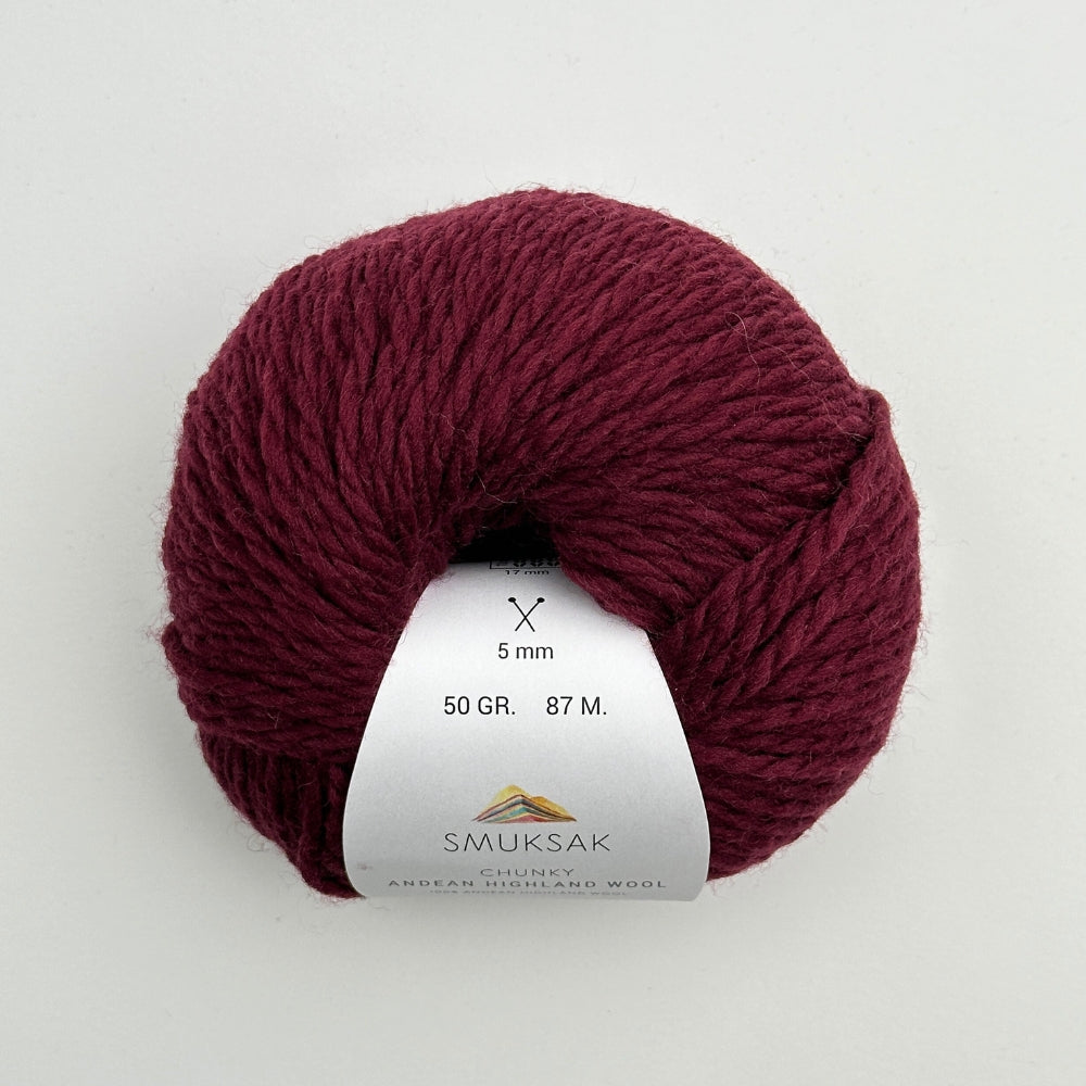 Chunky Andean Highland Wool - Merlot - B767