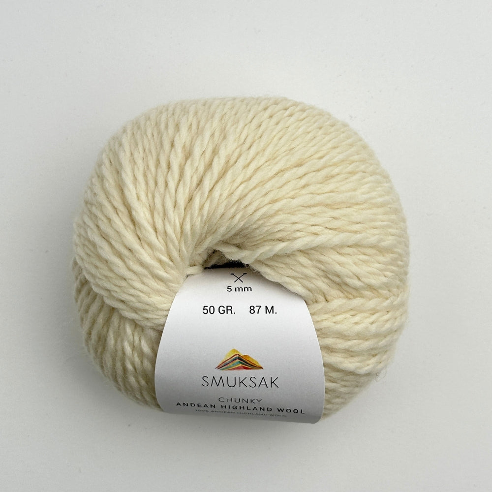 Chunky Andean Highland Wool - Vanilla - EW001