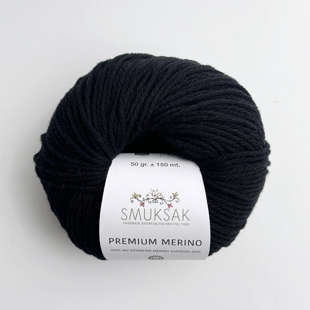 Premium Merino - Very Black - FM202
