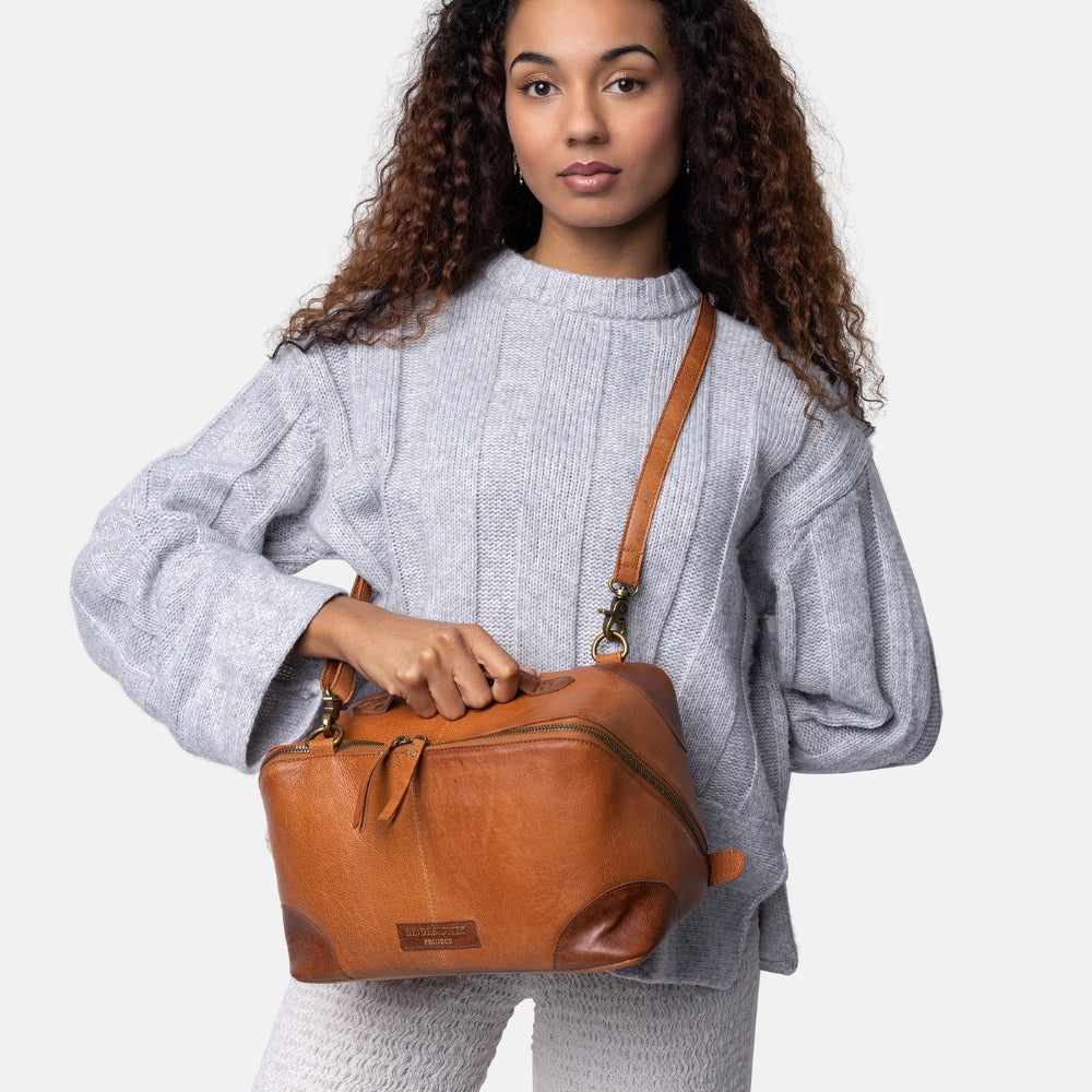 Redesigned Project 79 - Strikketaske (L) - Burned Tan