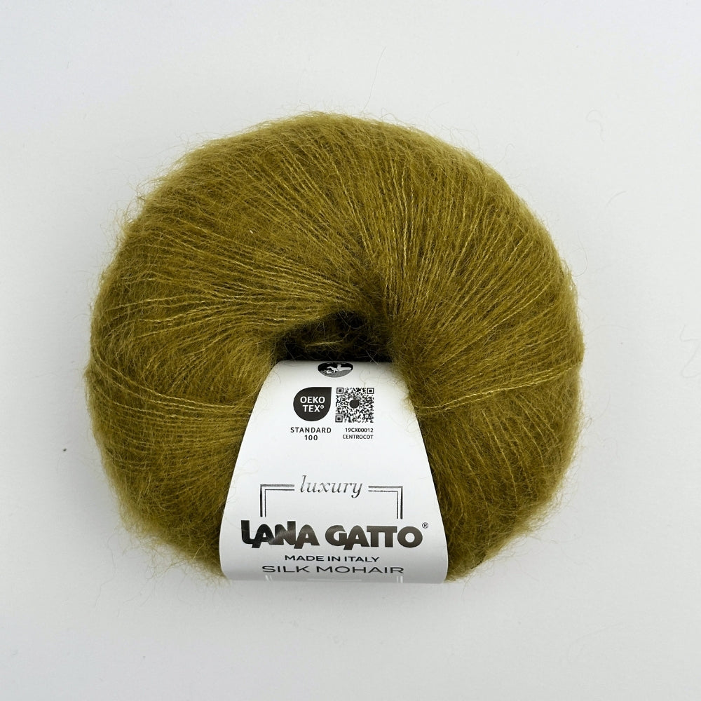 Silk Mohair - Green Olive - 30142