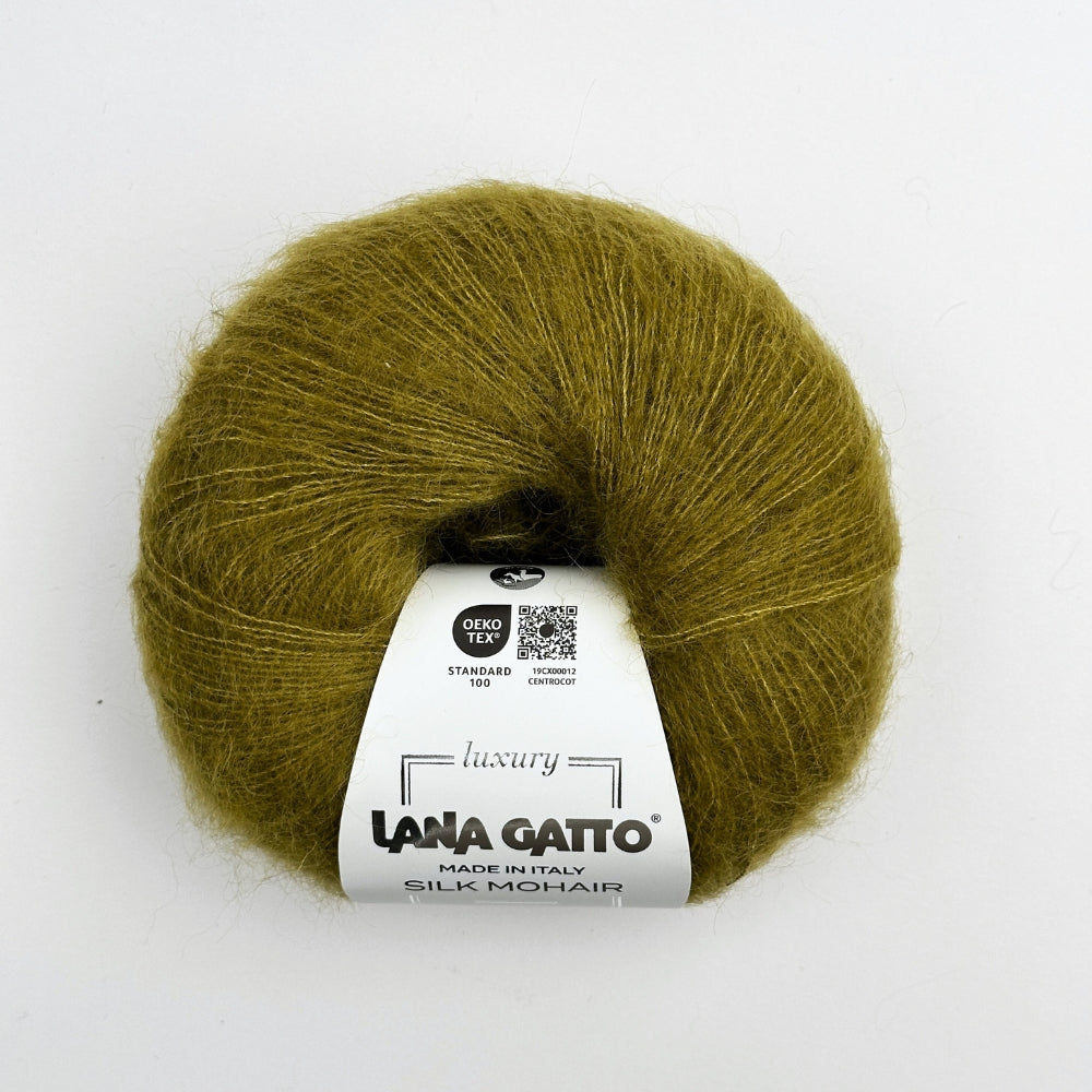 Silk Mohair - Green Olive - 30142