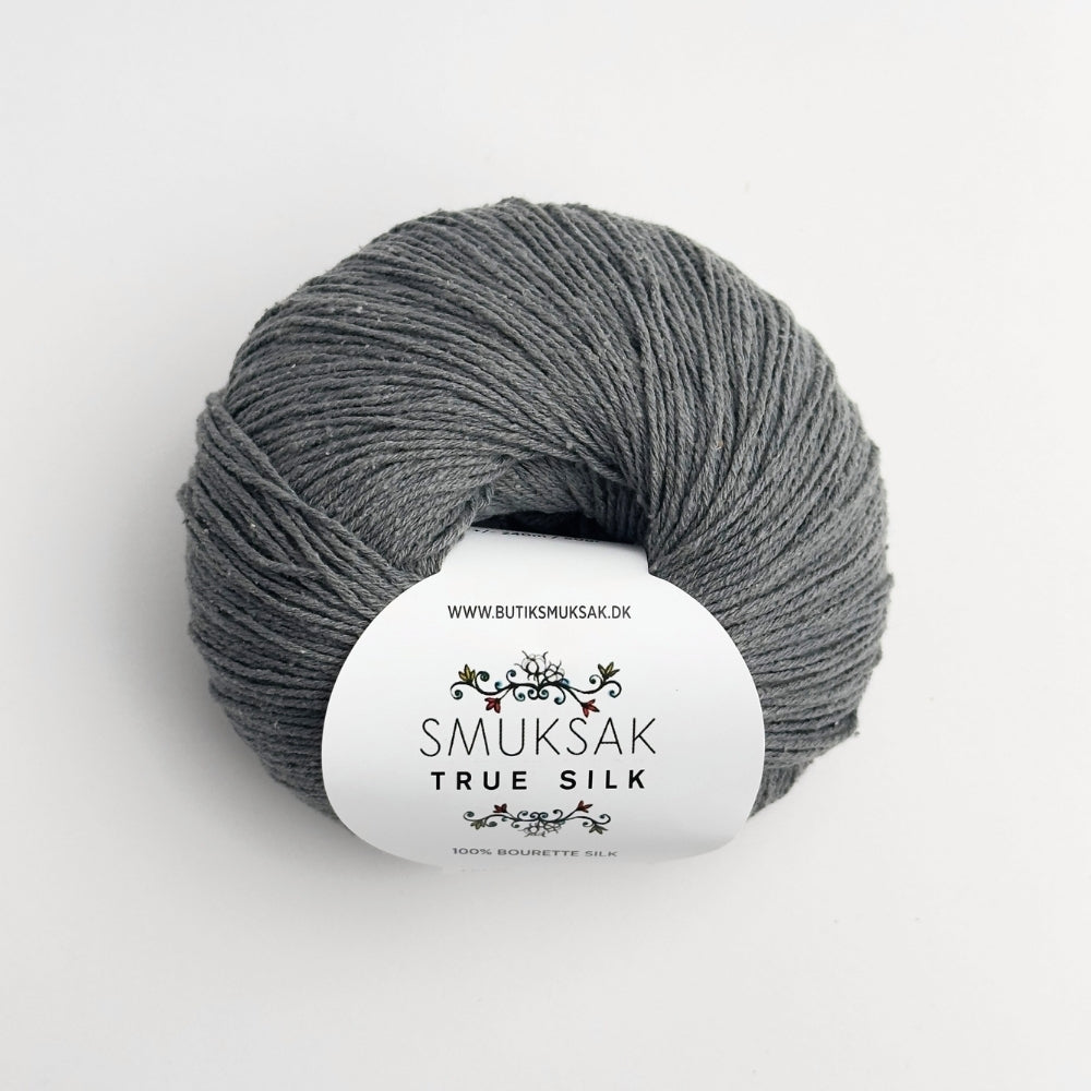 True Silk - 100% Silke - Stone Grey - SM08