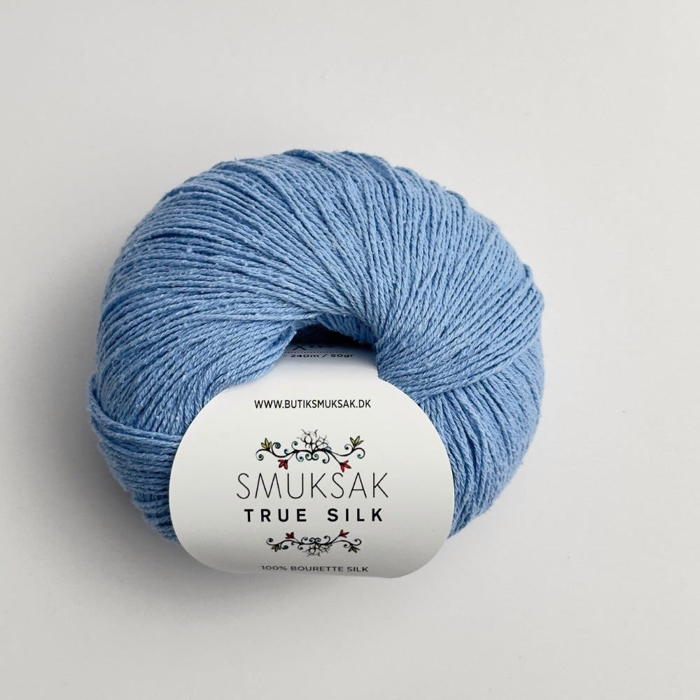 True Silk - 100% Silke - Sky Blue - SM11