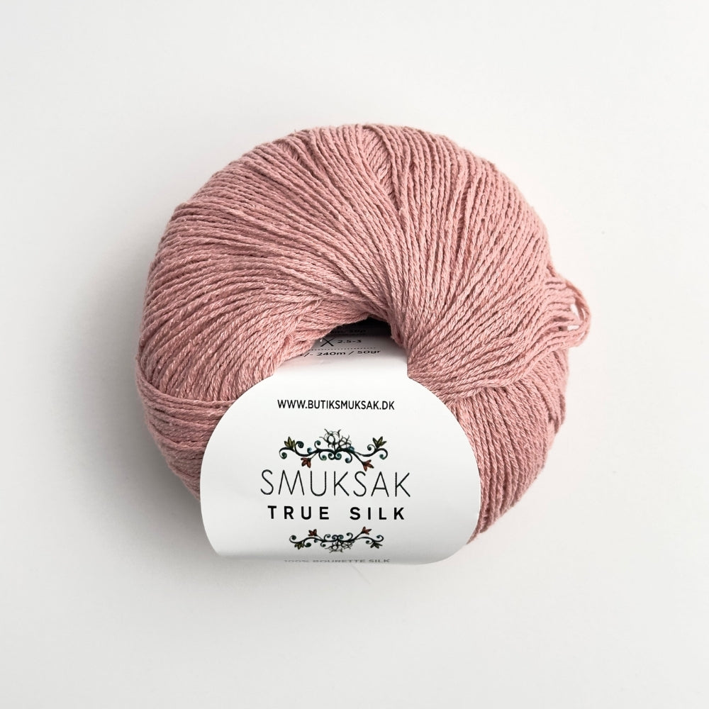 True Silk - 100% Silke - Dark Rose - SM15