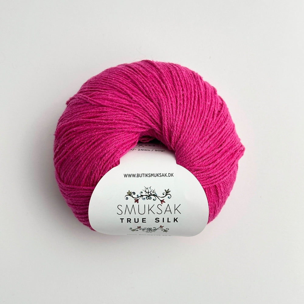 True Silk - 100% Silke - Fuchsia - SM20