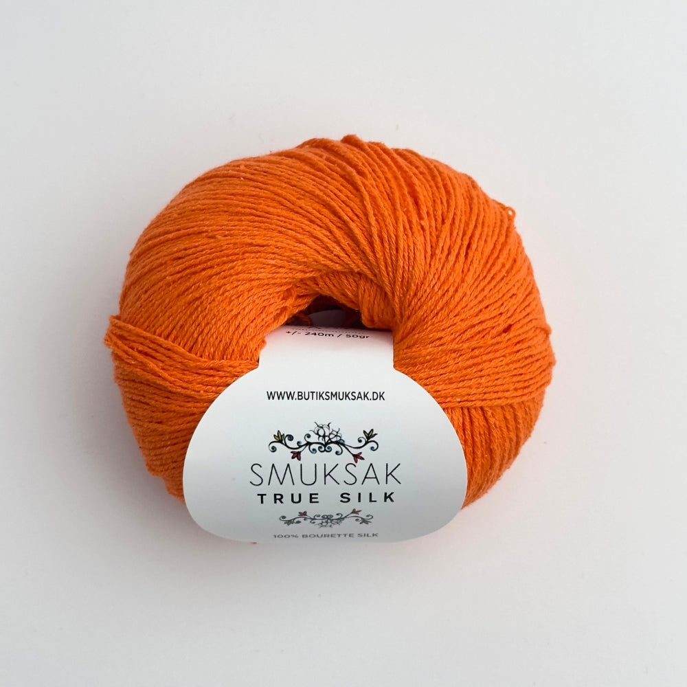 True Silk - 100% Silke - Bright Orange - SM29