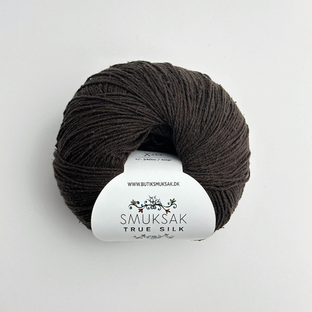 True Silk - 100% Silke - Black Coffee - SM33