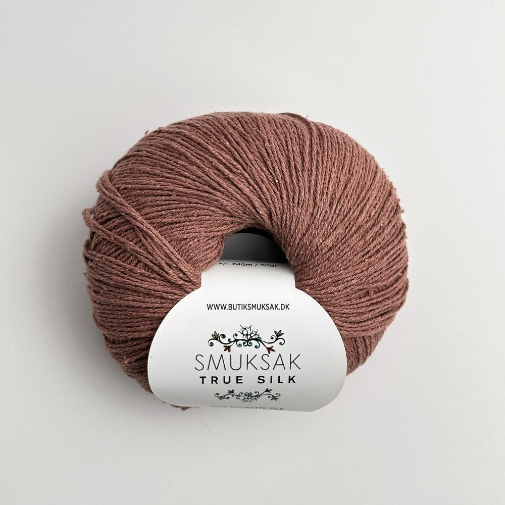 True Silk - 100% Silke - Rosa Plum - SM34