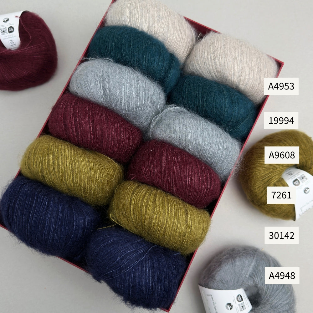 Knitting kit - Sorbet Cardigan from Mille Fryd - Silk Mohair