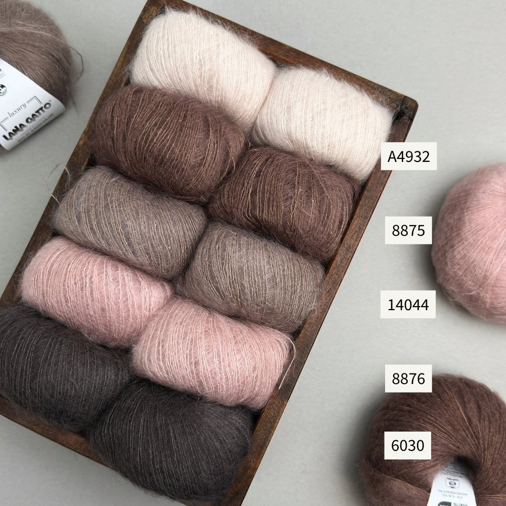 Knitting kit - Sorbet Blouse 'Mini' from Mille Fryd - Silk Mohair