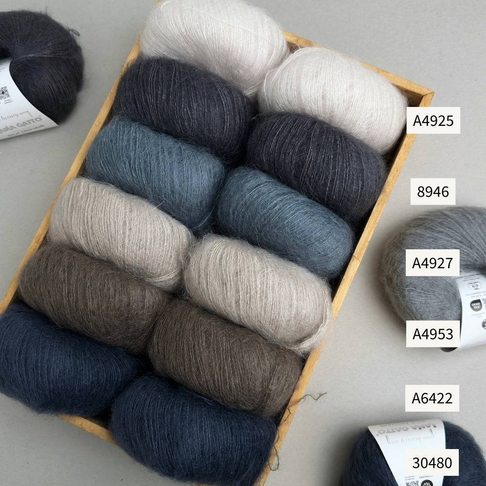 Knitting kit - Sorbet Cardigan from Mille Fryd - Silk Mohair