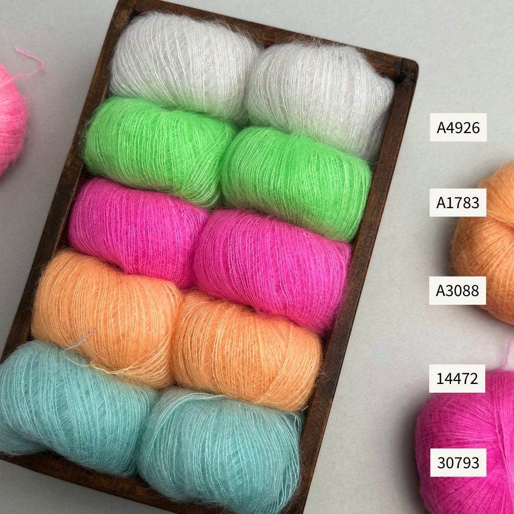 Knitting kit - Sorbet Blouse 'Mini' from Mille Fryd - Silk Mohair