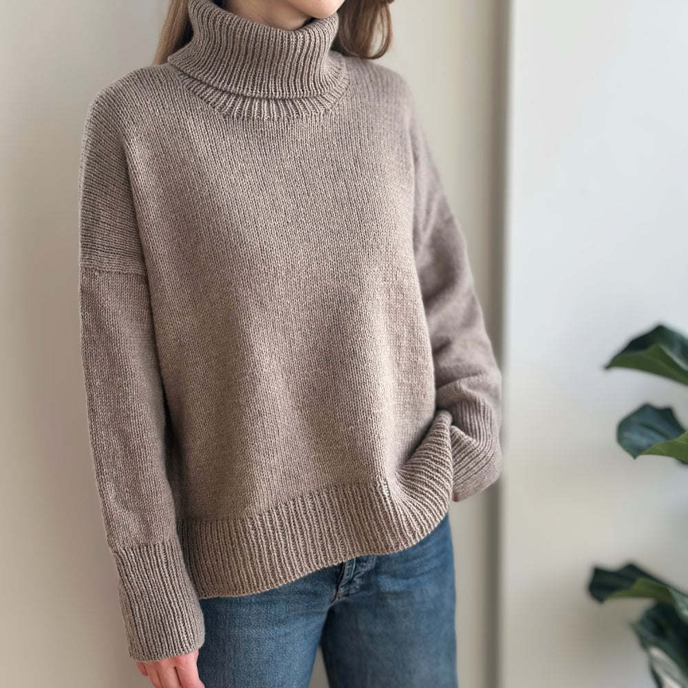 Garnkit - Chestnut Sweater af PetiteKnit (Premium Merino)