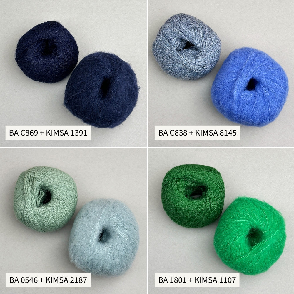 Knitting kit - Smuksak Scarf (Baby Alpaca + Kimsa)