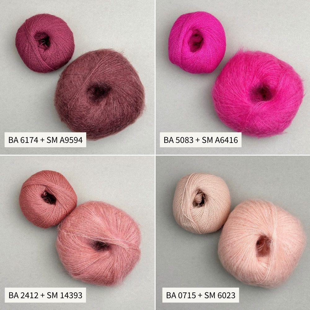 Knitting kit - Smuksak Scarf (Baby Alpaca + Silk Mohair)