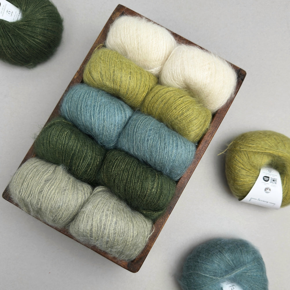 Strikkekit - Sorbet Cardigan (Kort) - Silk Mohair