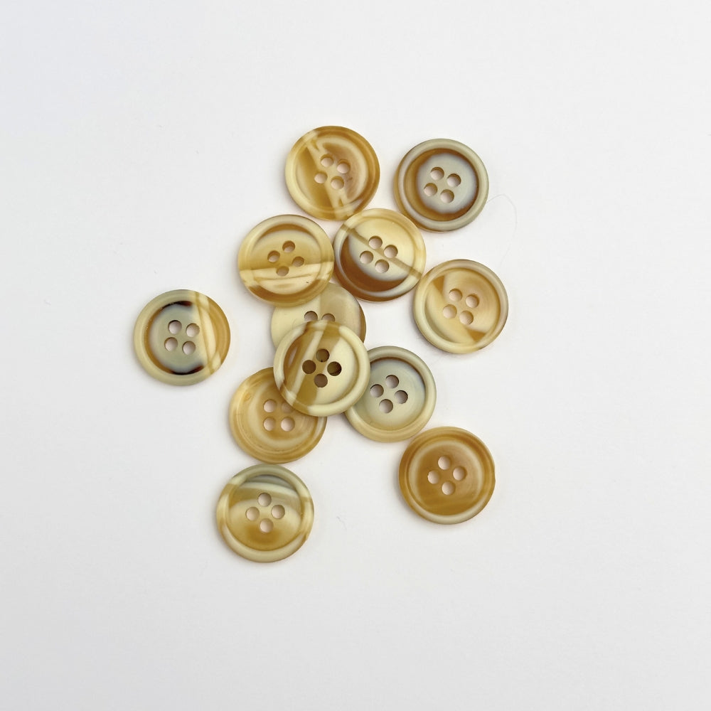 Knap - Beige/Karamel - 15 mm