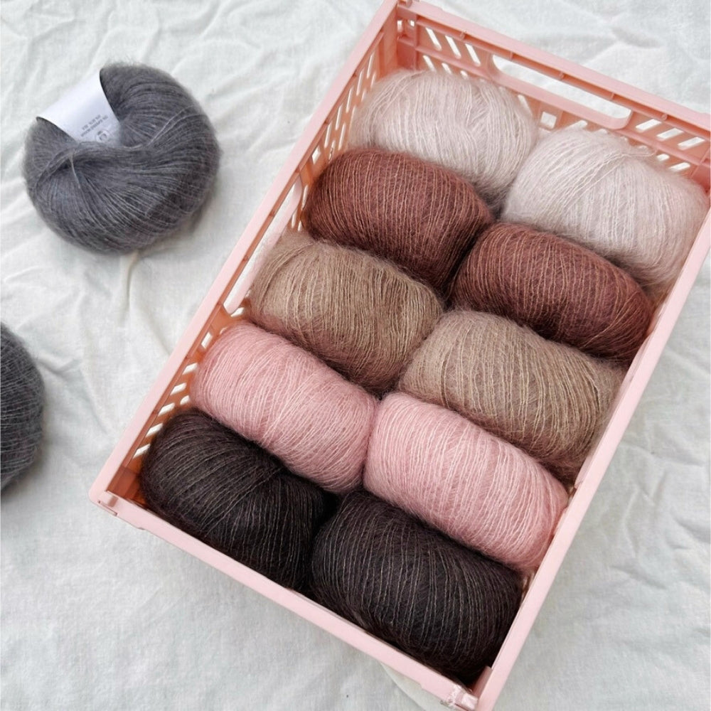 Strikkekit - Sorbet Cardigan (Kort) - Silk Mohair