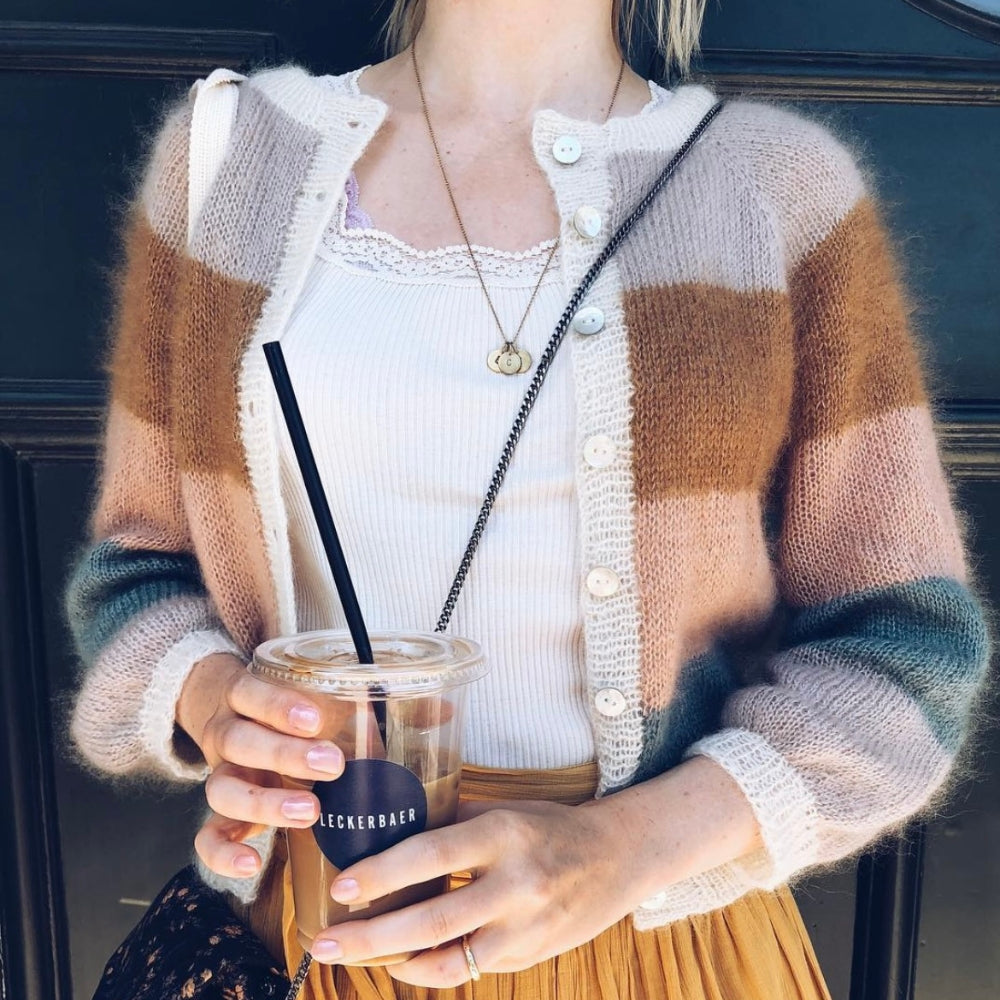 Strikkekit - Sorbet Cardigan (Kort) - Silk Mohair
