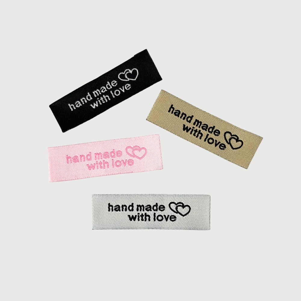Label - Hand made with love (vælg farve)