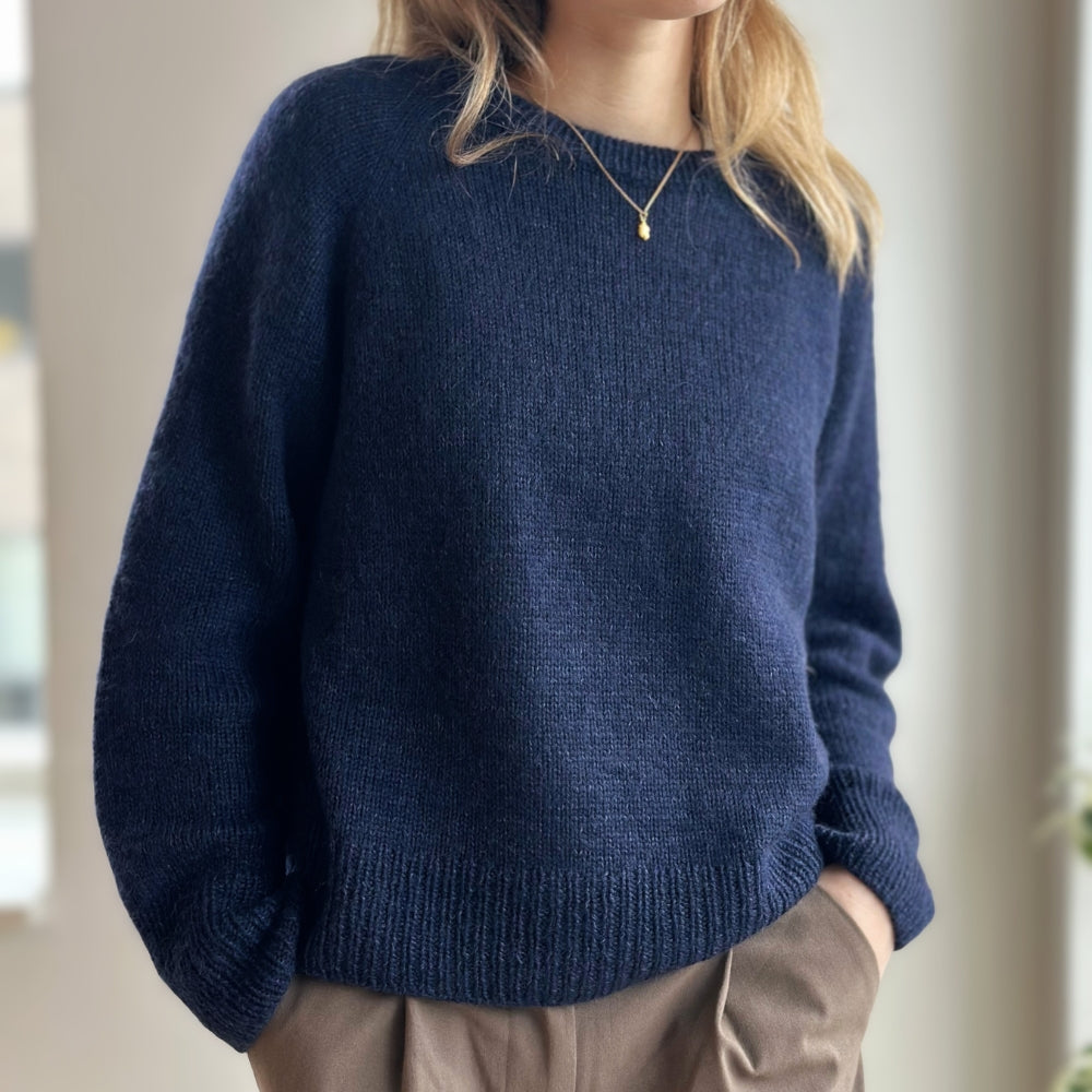 Strikkekit (uden opskrift) - Monday Sweater af PetiteKnit (VIP + Silk Mohair)
