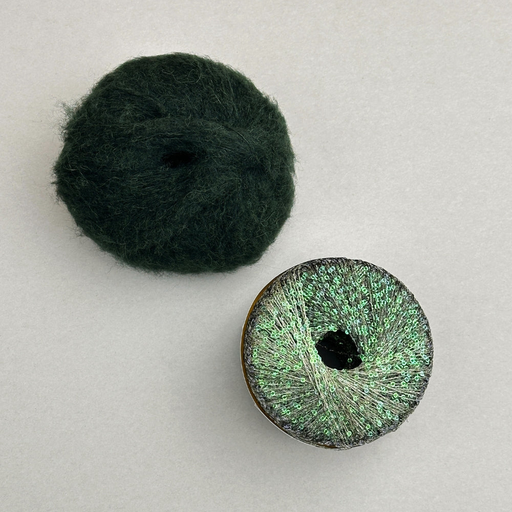 Paillettes Scarf - Strikkekit (Kimsa og Eclaire)