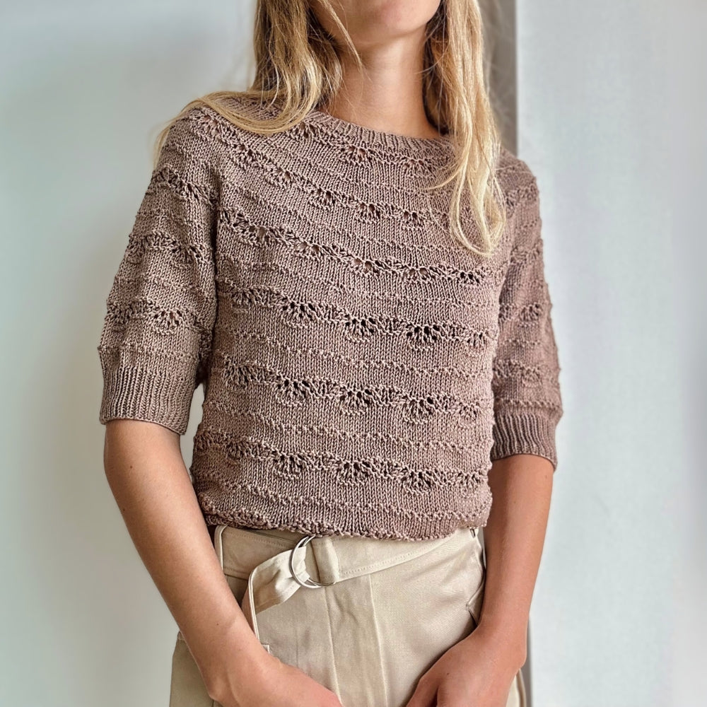 Strikkekit (uden opskrift) - Musling Tee af Le Knit (MerinoCot)