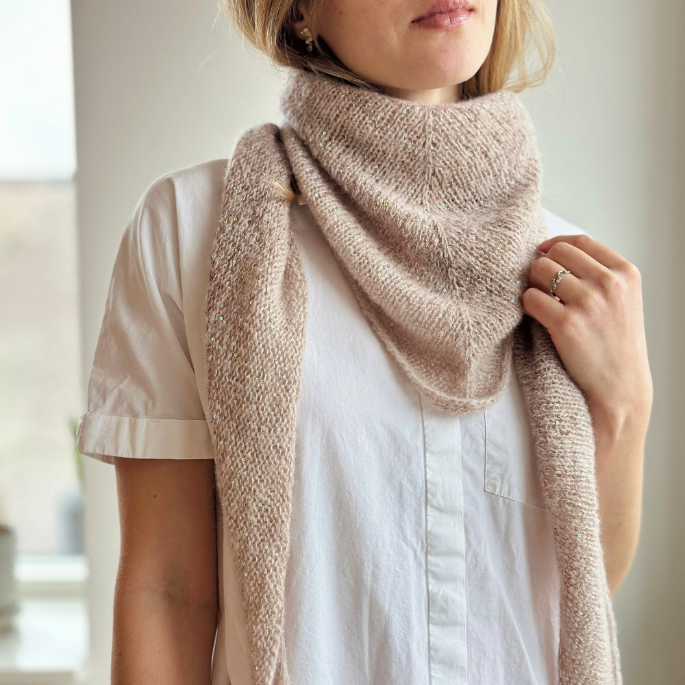 Paillettes Scarf - Strikkekit (Kimsa og Paillettes)