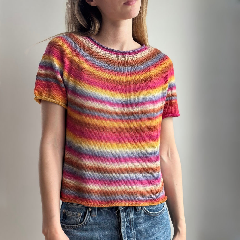 Strikkekit (uden opskrift) - Plain Yoke Tee 28 af Le Knit (Porto Rico)