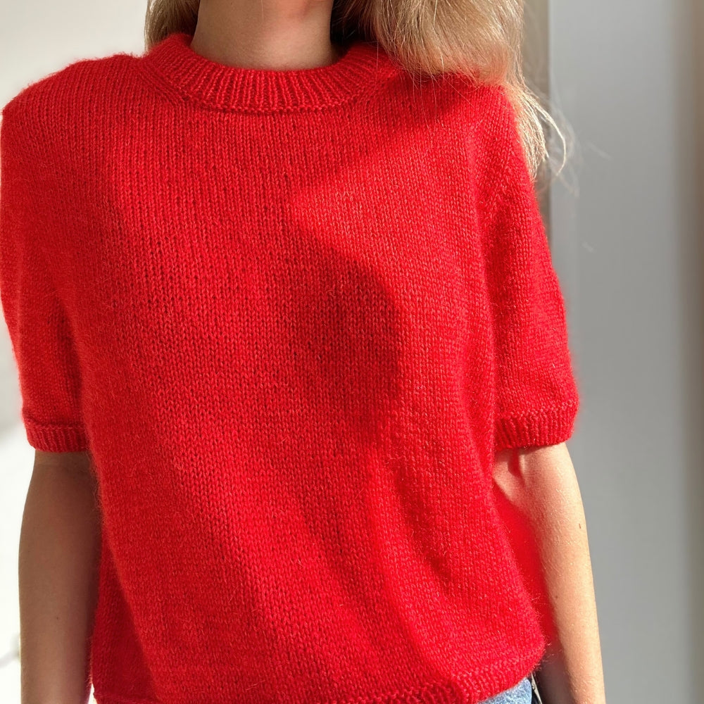 Strikkekit (uden opskrift) - Poppy Tee af PetiteKnit (VIP + Silk Mohair)