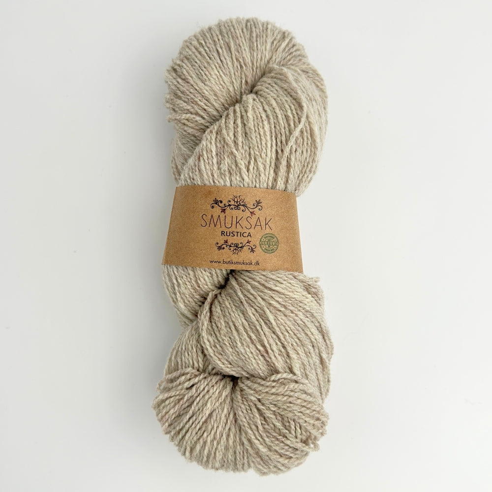 Rustica - Økologisk uld - White Sand Melange - 92601