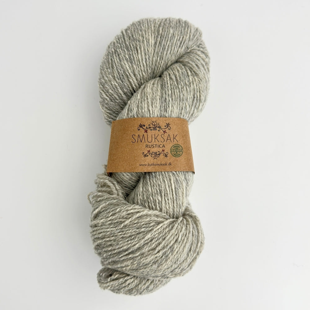Rustica - Økologisk uld - Pearl Grey Melange - BSR05